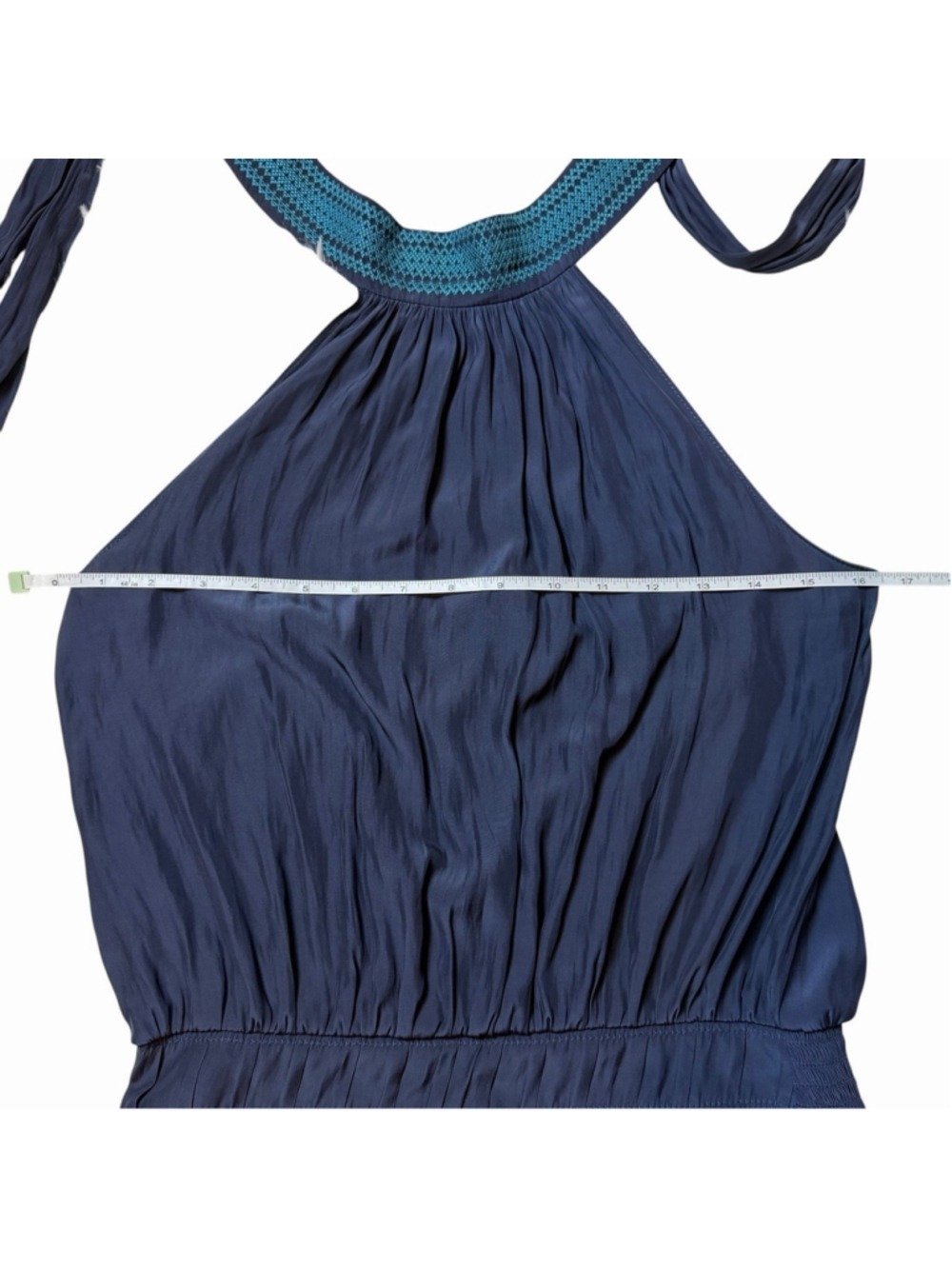 NEW $295 Ramy Brook Women's Cadence Sleeveless Sash Top Sz Small Navy - Picture 7 of 9